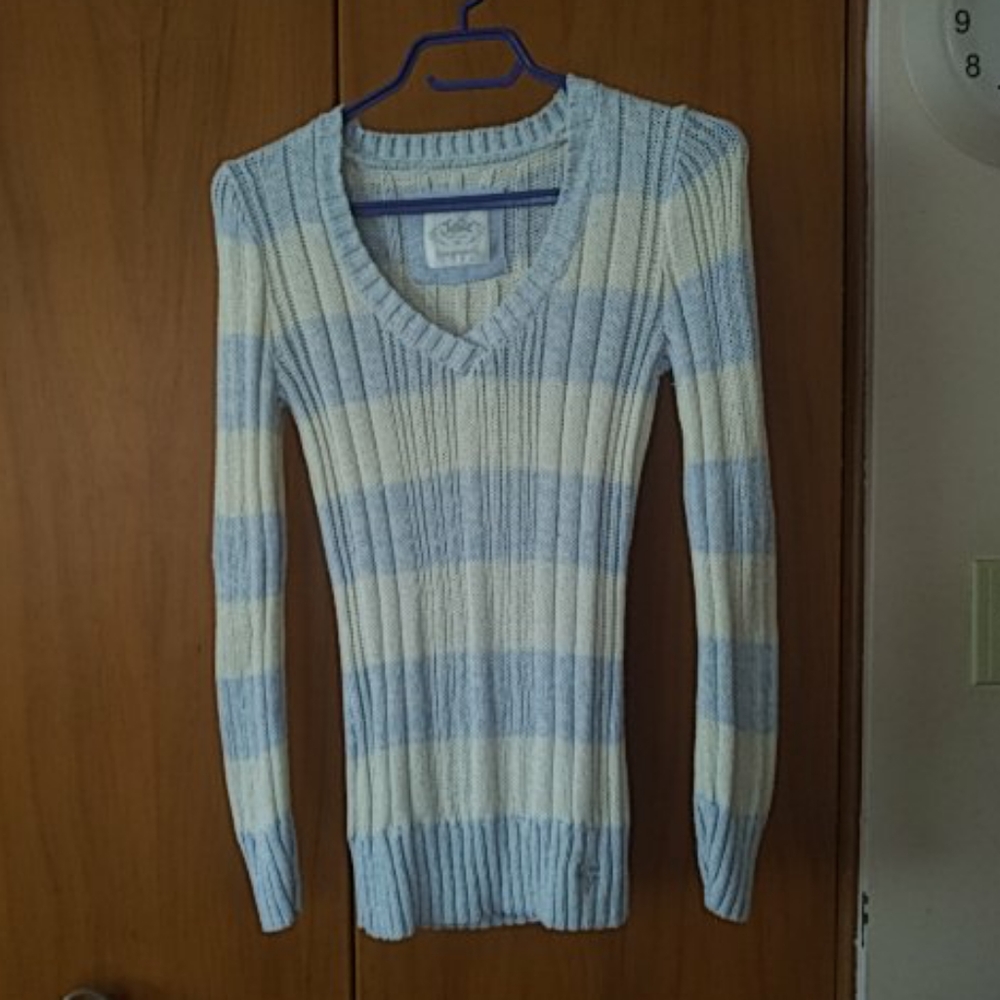 Glittery striped Justice sweater